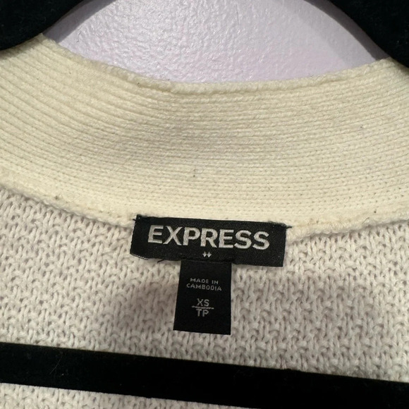 Cream and black aztec express cardigan - Picture 3 of 3